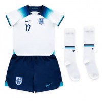 England Bukayo Saka #17 Hjemmedraktsett Barn VM 2022 Kortermet (+ Korte bukser)